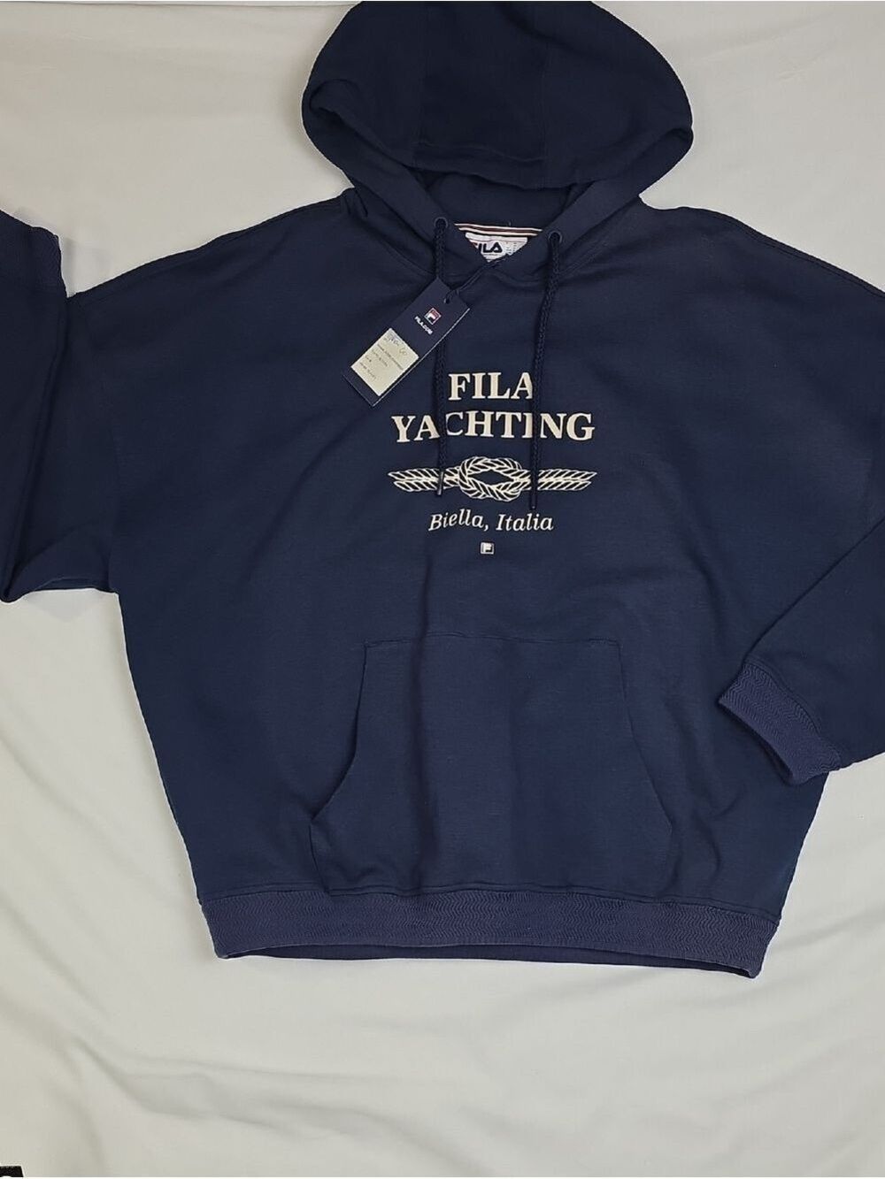 Fila Men’s Navy Graphic Yachting Hoodie Size M